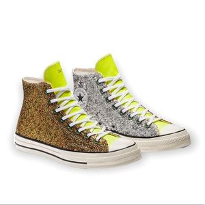Converse x JW Anderson Chuck Taylor Color Block Glitter Sneakers
